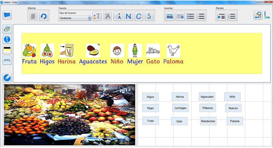 Adapro procesador de texto para personas con dificultades de aprendizaje