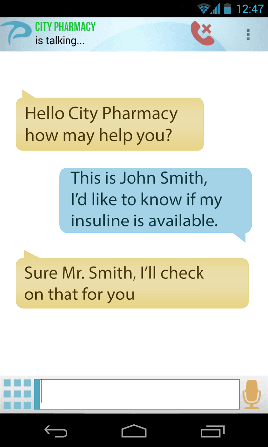 Pedius llamadas para personas sordas