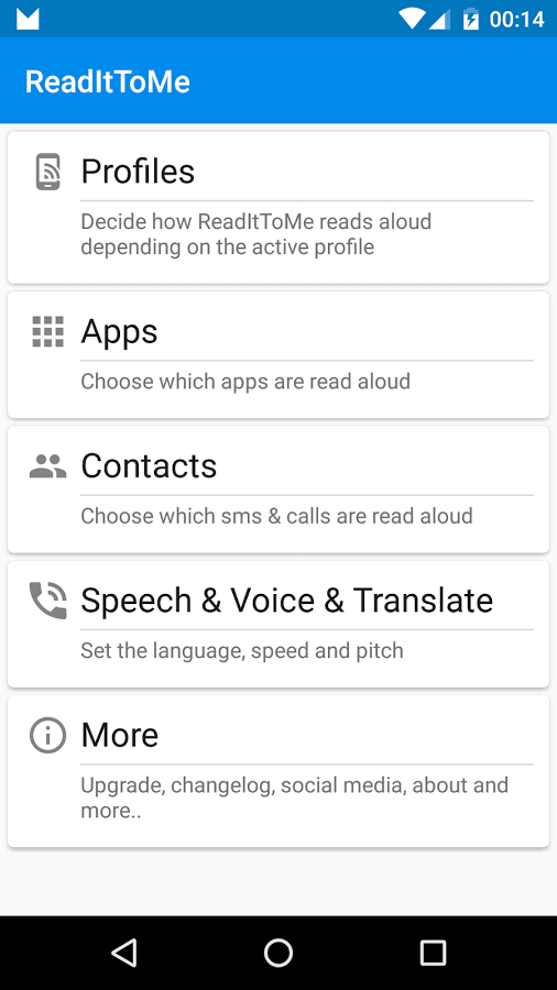 ReadItToMe lee en voz alta los mensajes de tu móvil