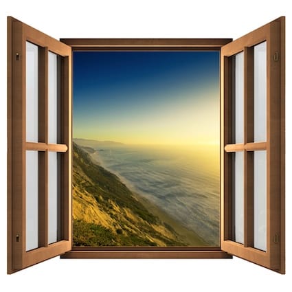 ventana con paisaje